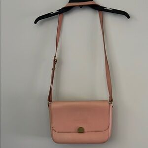Madewell Abroad Pink Leather Shoulder Bag